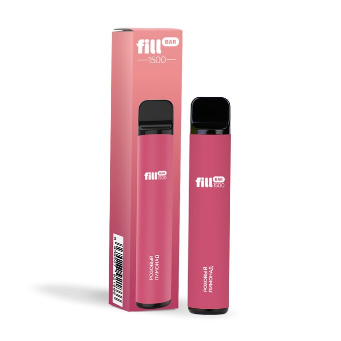 Одноразовая электронная сигарета Fill Bar 1500 затяжек Розовый лимонад
