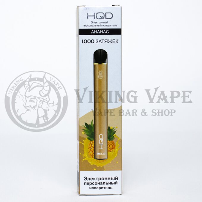 Одноразовая электронная сигарета HQD MELO 1000 затяжек Pineapple Ice