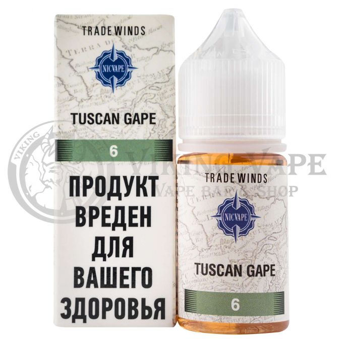 Жидкость для вейпа Tradewinds Tobacco Tuskan Grape