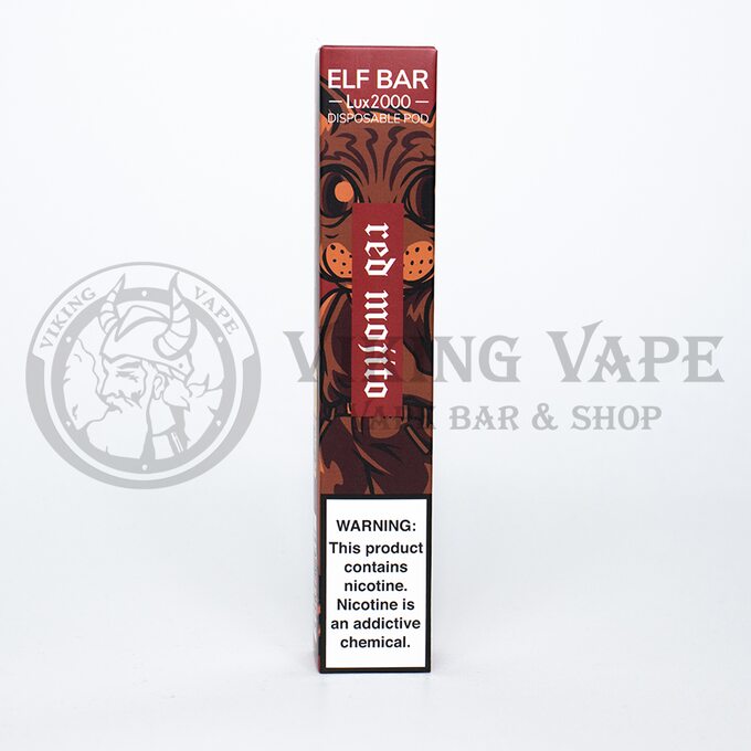 Одноразовая электронная сигарета Elf Bar Lux 2000 затяжек Красный мохито