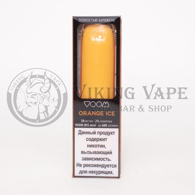 Одноразовая электронная сигарета Voom Iris mini 600 затяжек Orange Ice