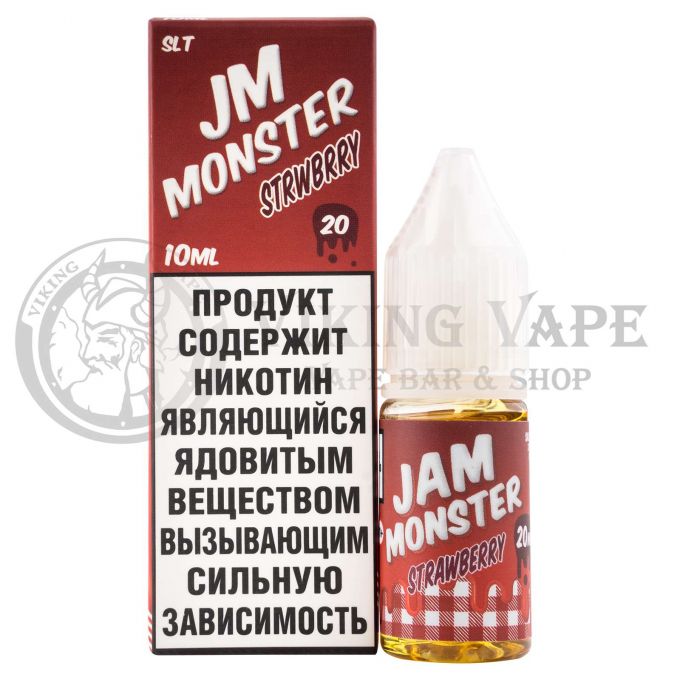 Жидкость для вейпа JM Monster Strwbrry SLT