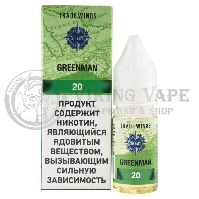 Жидкость для вейпа Tradewinds NF Salt - Greenman 