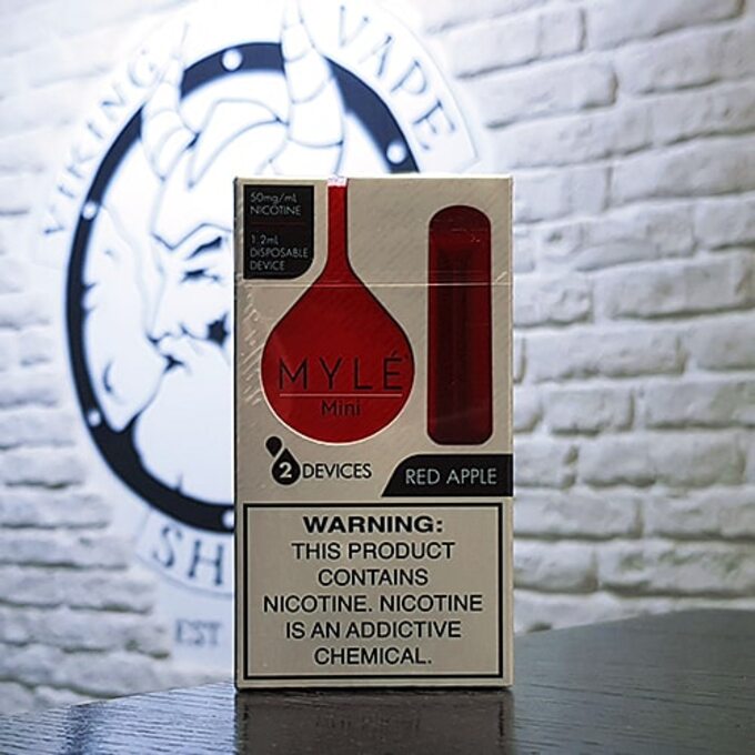 Одноразовая электронная сигарета MYLE Mini 300 затяжек Красное Яблоко