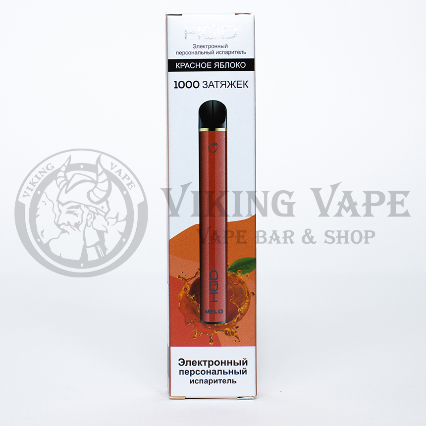 Одноразовая электронная сигарета HQD MELO 1000 затяжек Red Apple