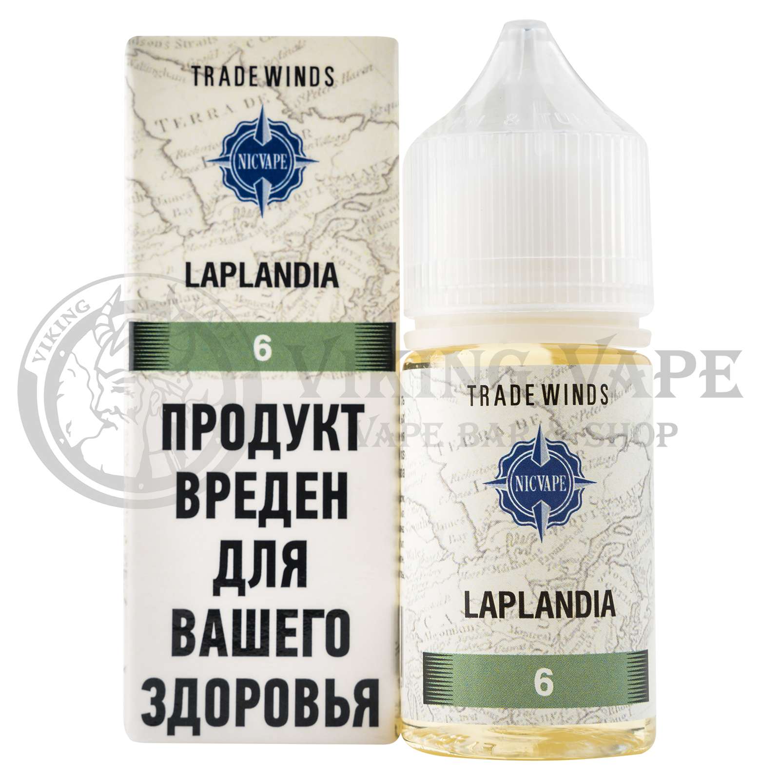 Жидкость для вейпа Tradewinds Tobacco Laplandia 6 мг