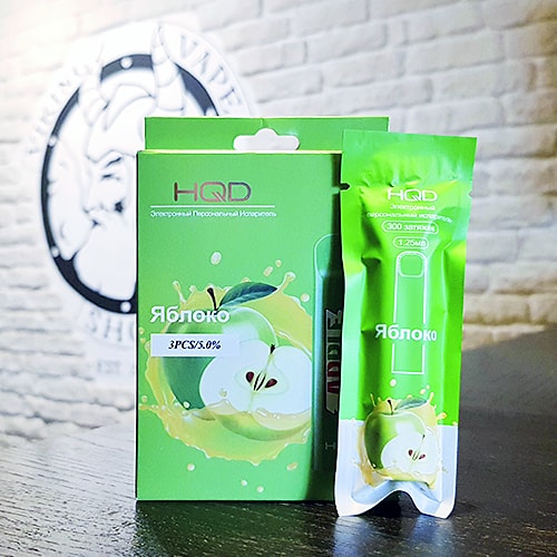 Одноразовая электронная сигарета HQD Cuvie 300 затяжек Apple