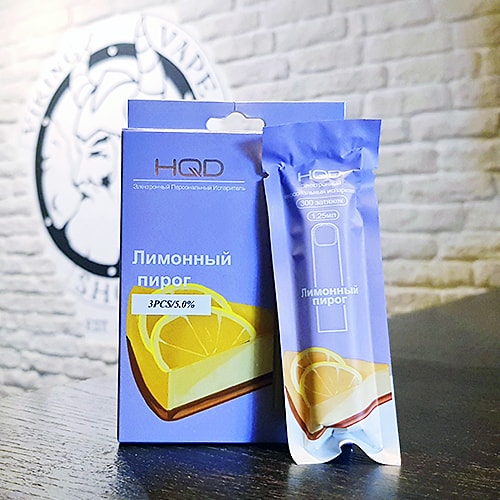 Одноразовая электронная сигарета HQD Cuvie 300 затяжек Лимонный пирог
