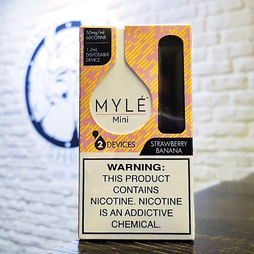 Одноразовая электронная сигарета MYLE Mini 300 затяжек Клубника Банан