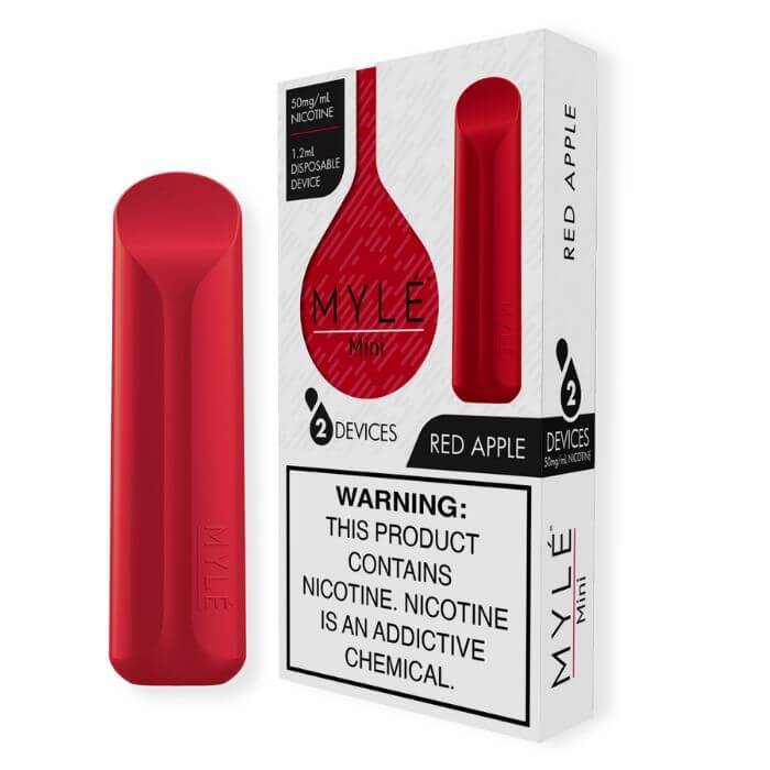 Одноразовая электронная сигарета MYLE Mini 300 затяжек Красное Яблоко