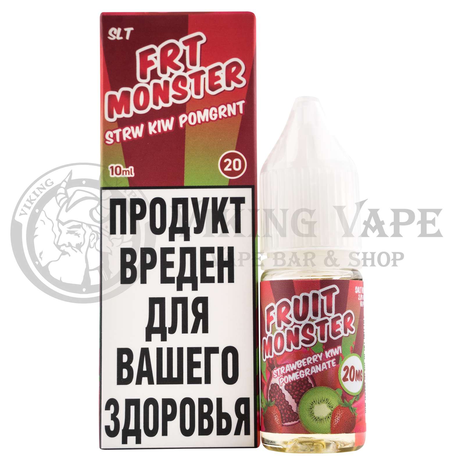 Жидкость для вейпа FRT Monster Strw Kiw Pomgrnt SLT
