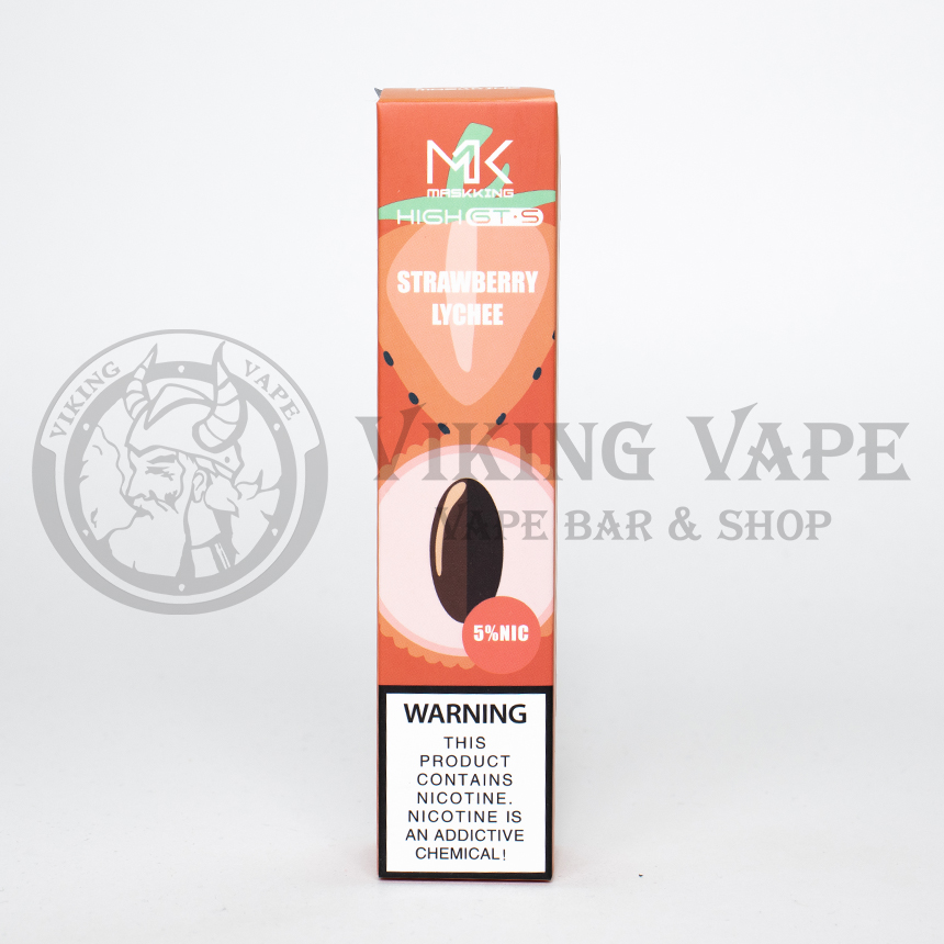 Одноразовая электронная сигарета Maskking GT-S 2500 затяжек Клубника Личи