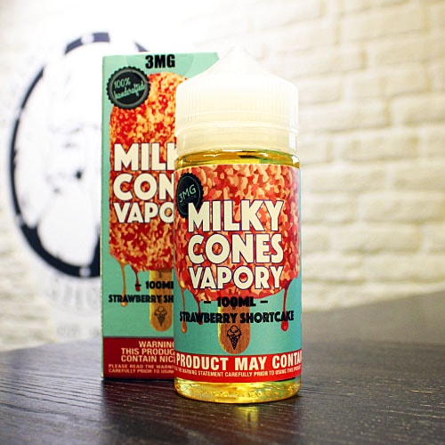 Жидкость для вейпа Milky Cones Vapory Strawberry Shortcake