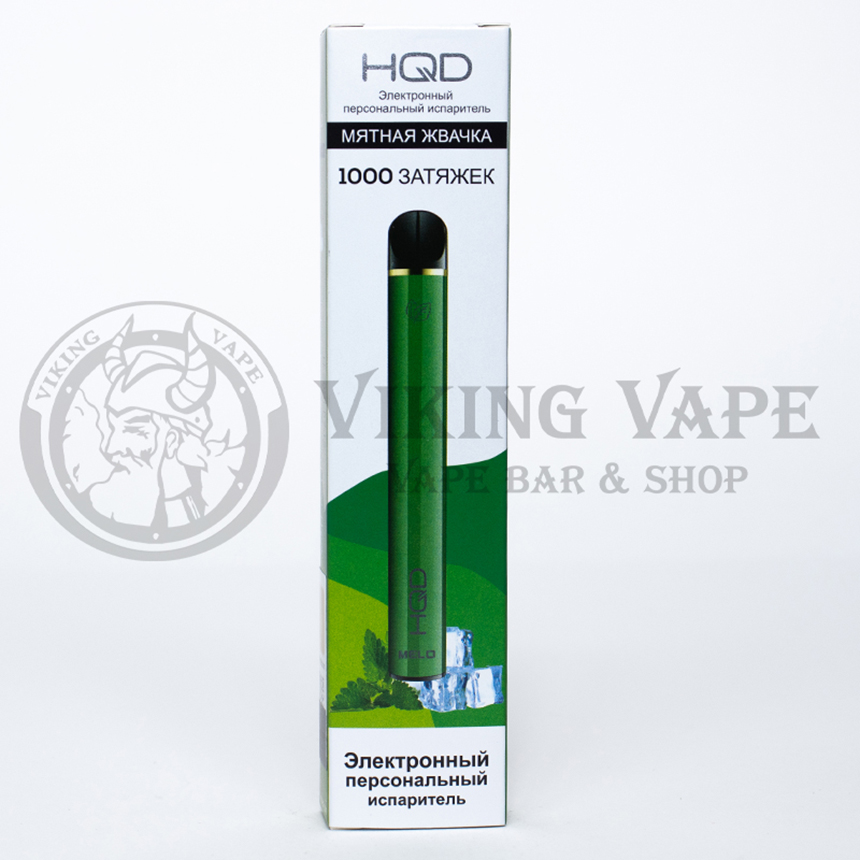 Одноразовая электронная сигарета HQD MELO 1000 затяжек Spearmint
