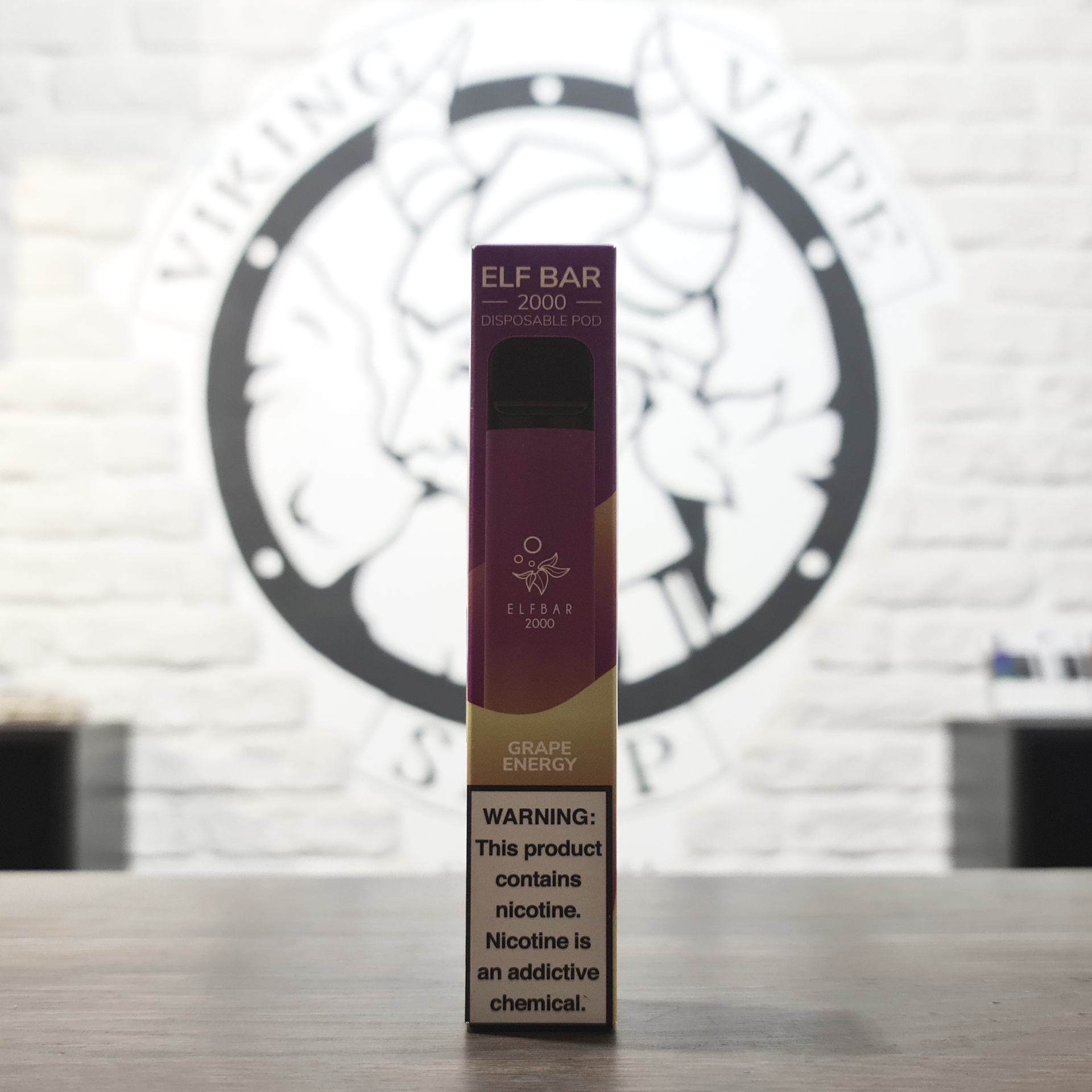 Одноразовая электронная сигарета Elf Bar 2000 затяжек Виноградный Энергетик