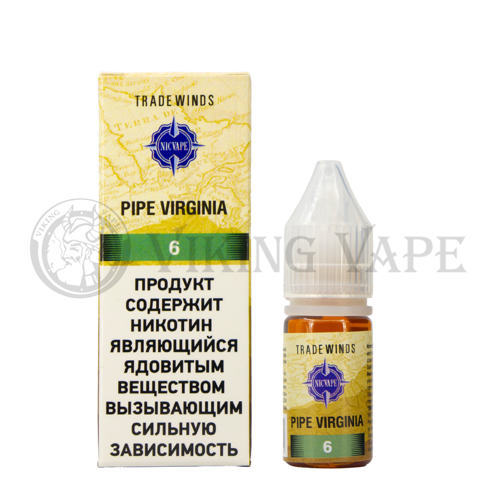 Жидкость для вейпа Tradewinds Tobacco Pipe - Virginia 6 мг
