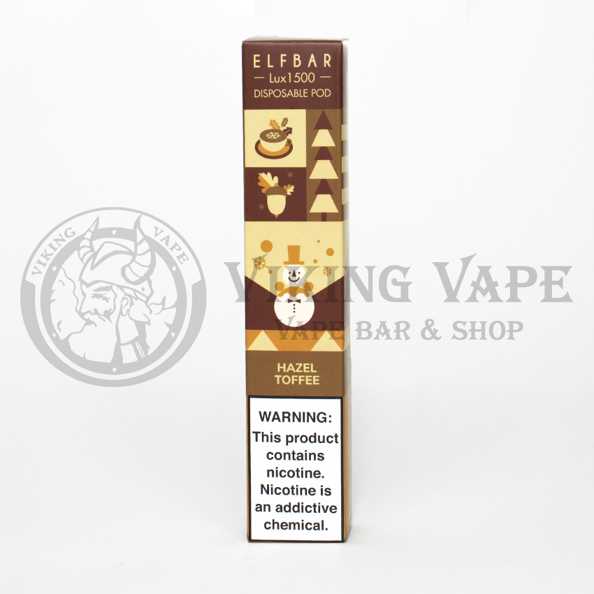 Одноразовая электронная сигарета Elf Bar Lux Christmas Edition 1500 затяжек Hazel Toffee