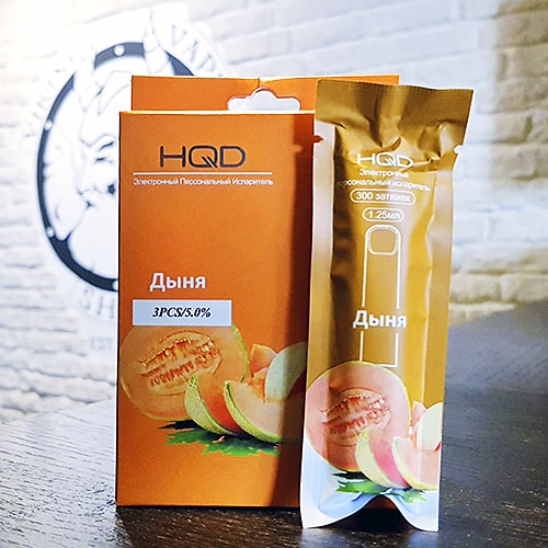 Одноразовая электронная сигарета HQD Cuvie 300 затяжек Дыня