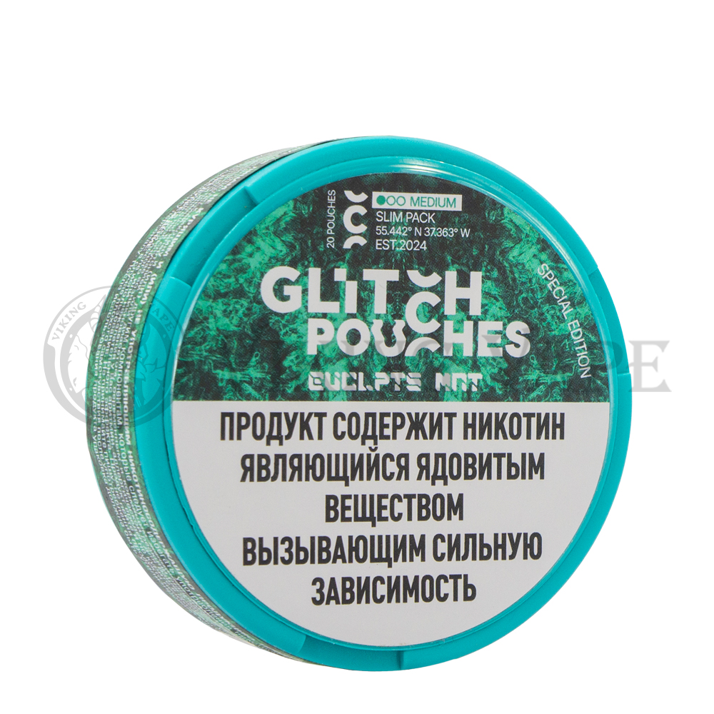Паучи никотиновые «Glitch EUCLPTS MNT MEDIUM»