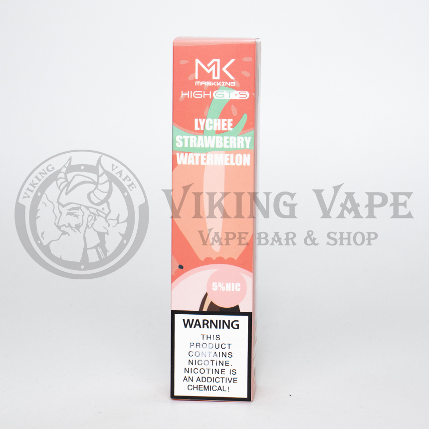 Одноразовая электронная сигарета Maskking GT-S 2500 затяжек Клубника Личи Арбуз