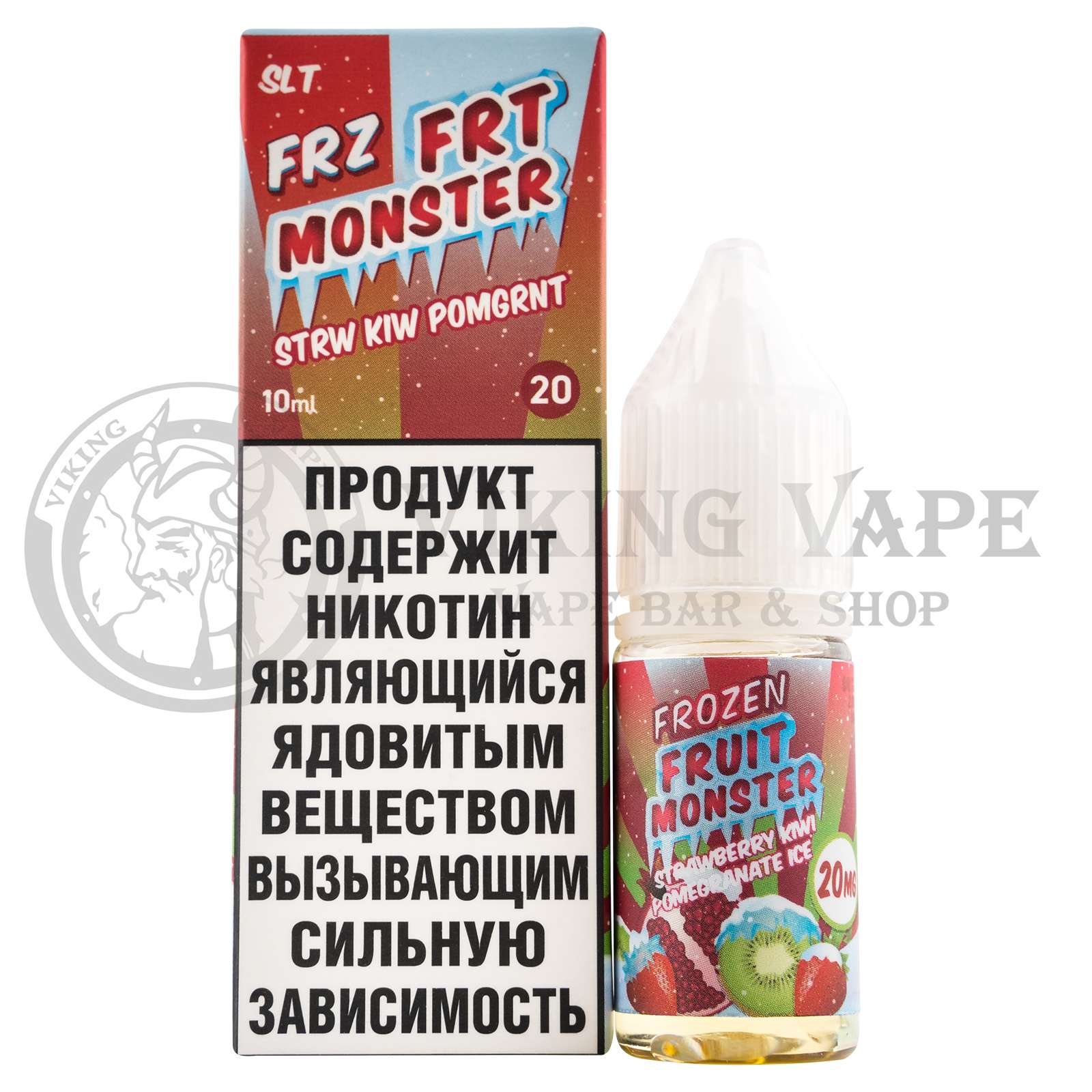 Жидкость для вейпа FRZ FRT Monster Strw Kiw Pomgrnt SLT