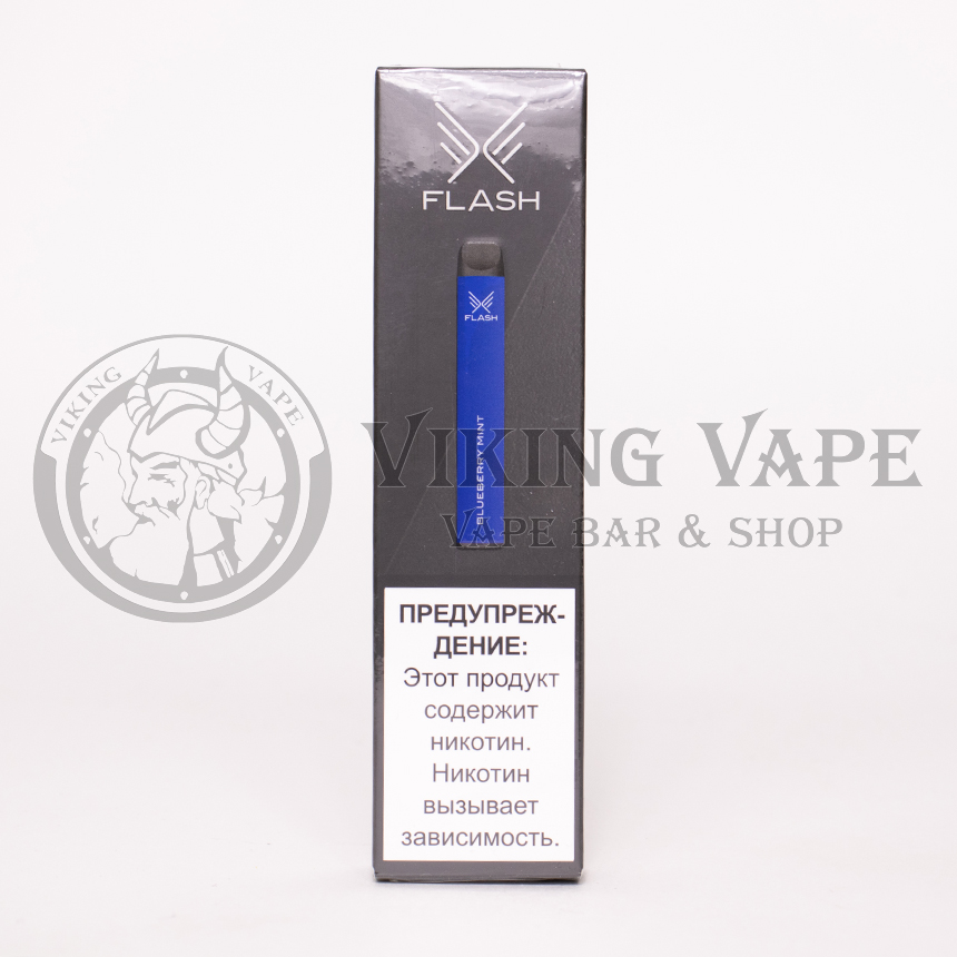 Одноразовая электронная сигарета FLASH 600 затяжек Blueberry Mint