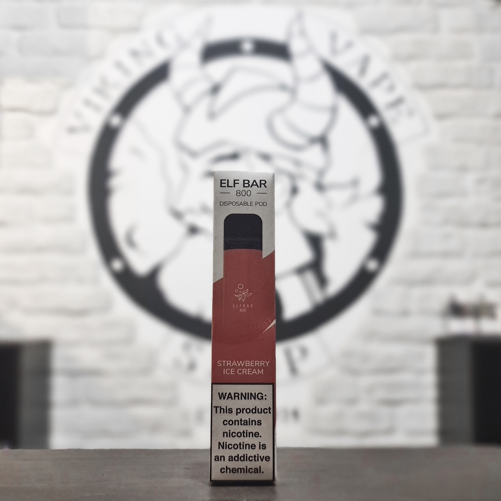 Одноразовая электронная сигарета Elf Bar 800 затяжек Клубничное Мороженое