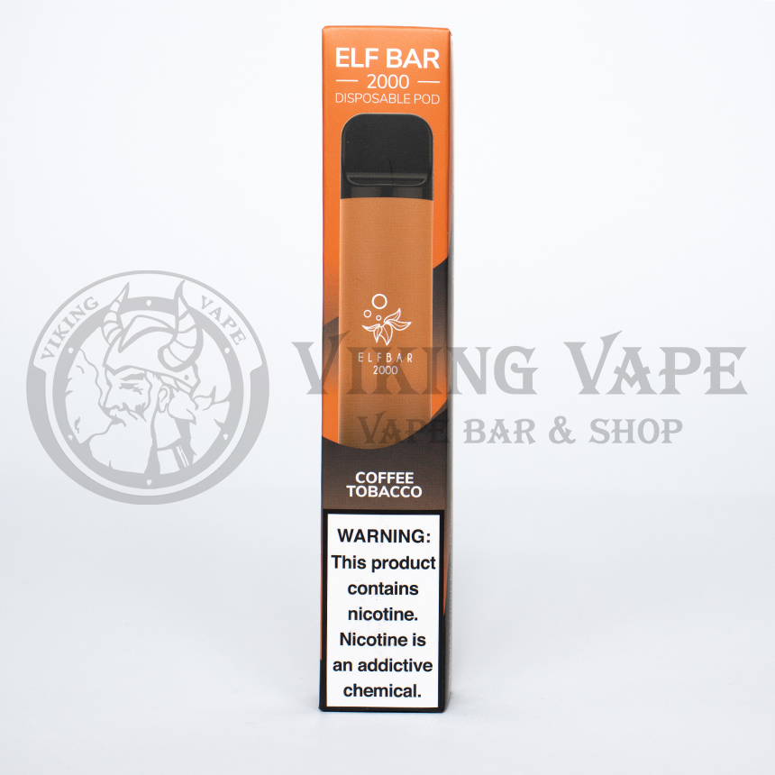 Одноразовая электронная сигарета Elf Bar 2000 затяжек Кофе Табак