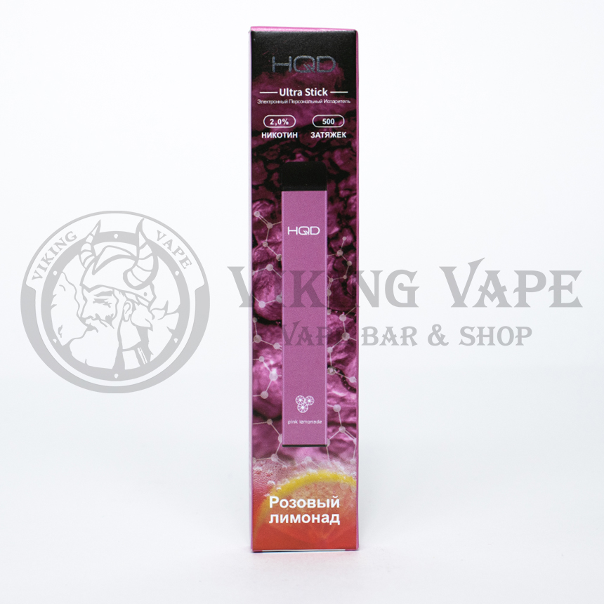 Одноразовая электронная сигарета HQD Ultra Stick 500 затяжек Pink Lemonade