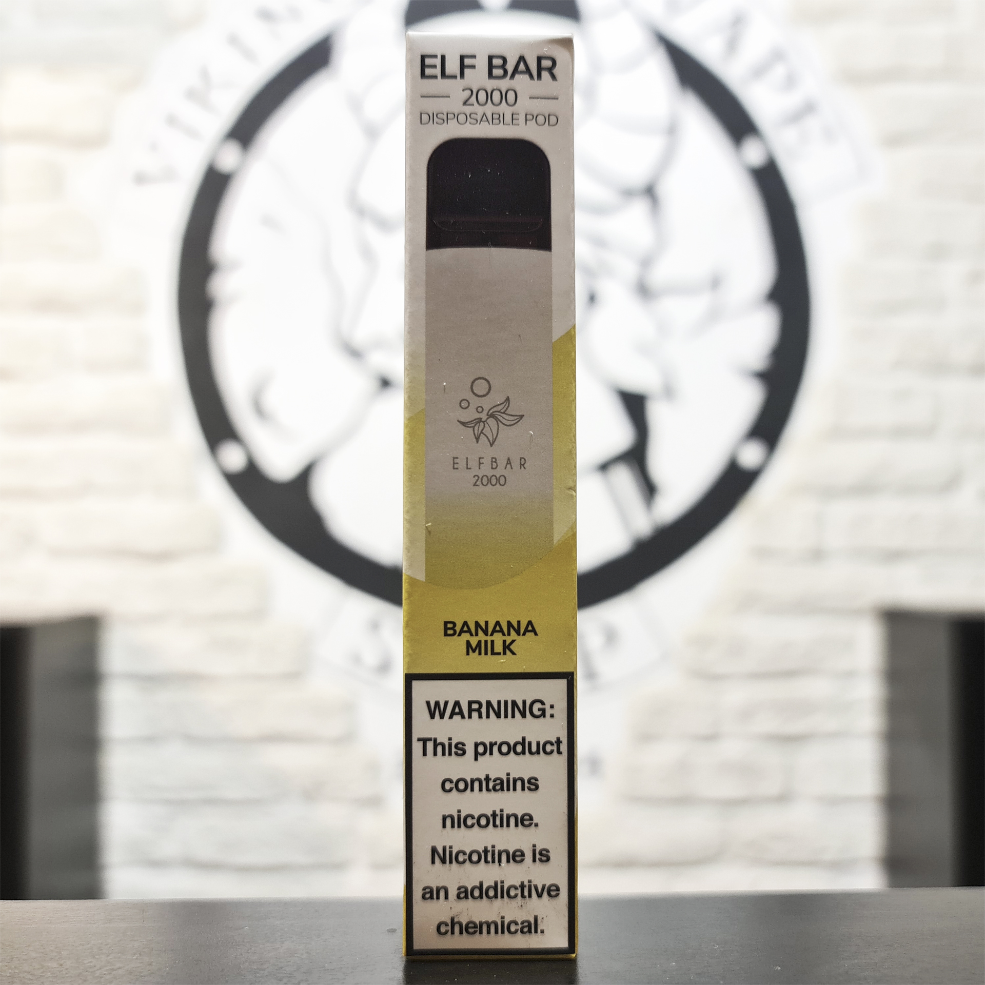 Одноразовая электронная сигарета Elf Bar 2000 затяжек Банановое молочко