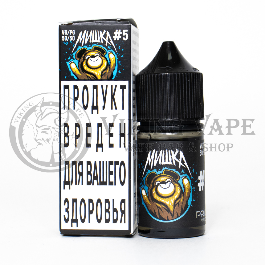 Жидкость для вейпа Мишка Коробка SALT Холодный ананас