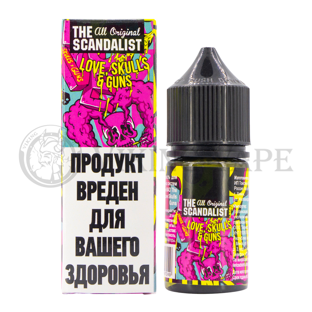 Жидкость The Scandalist Love Skulls Guns