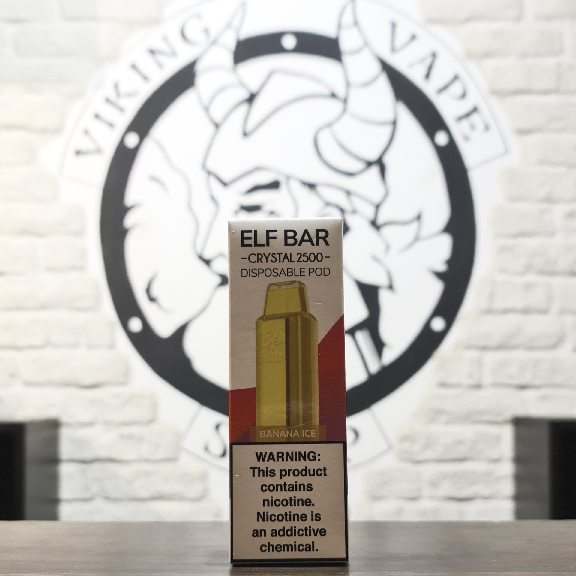 Одноразовая электронная сигарета Elf Bar Crystal 2500 затяжек Ледяной банан