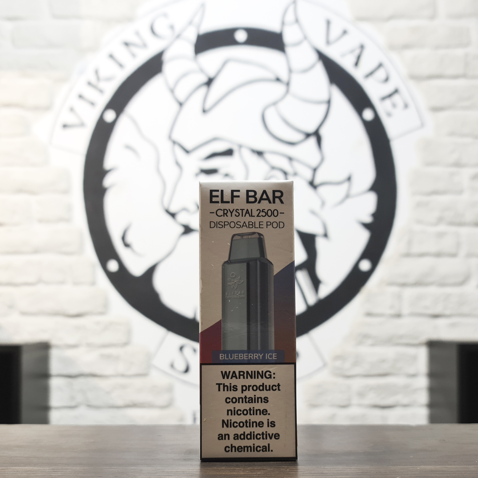 Одноразовая электронная сигарета Elf Bar Crystal 2500 затяжек Ледяная черника