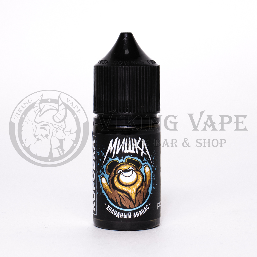 Жидкость для вейпа Мишка Коробка SALT Холодный ананас