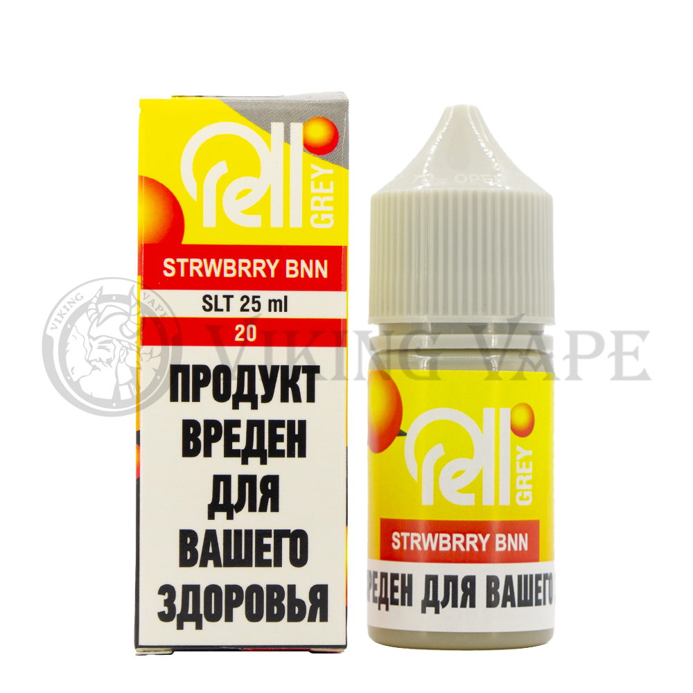 Жидкость для вейпа RELL GREY SALT Strawberry Banana