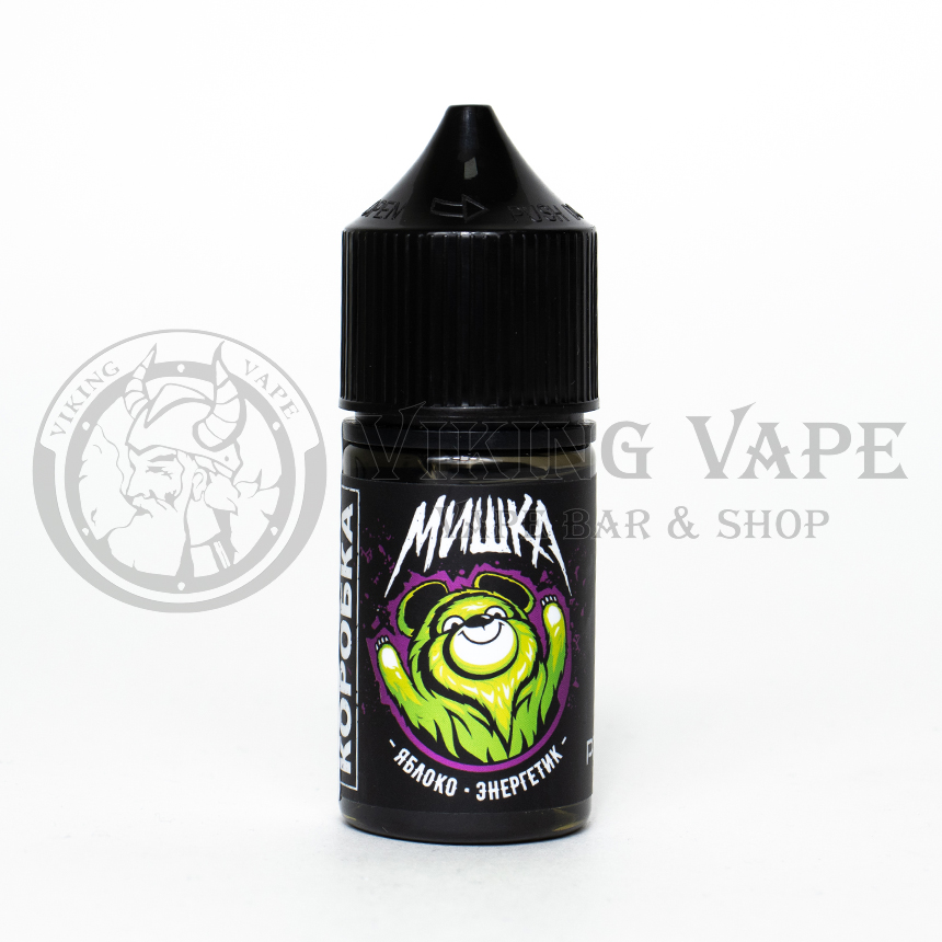 Жидкость для вейпа Мишка Коробка SALT Яблоко Энергетик