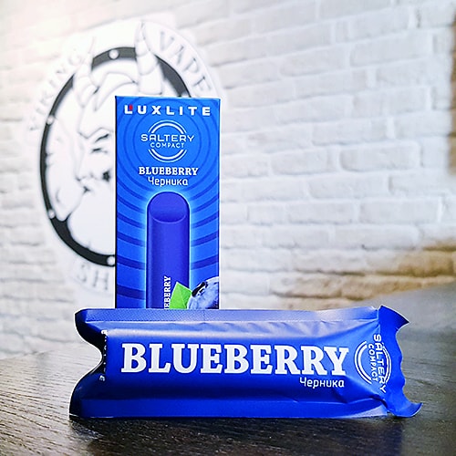 Одноразовая электронная сигарета Luxlite Saltery Compact 300 затяжек Черника