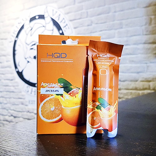 Одноразовая электронная сигарета HQD Cuvie 300 затяжек Апельсин
