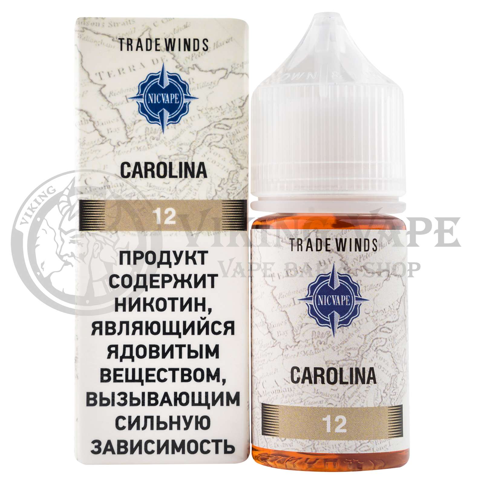 Жидкость для вейпа Tradewinds Tobacco Carolina 6 мг