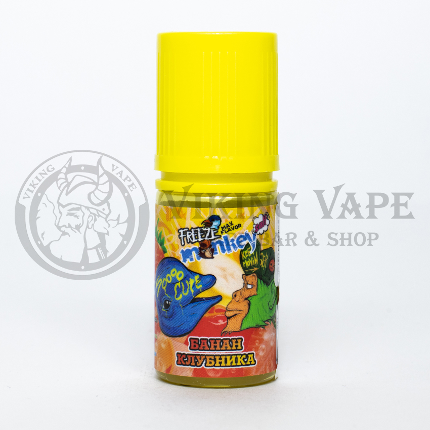 Жидкость для вейпа Freeze Monkey MAX Flavor SALT Банан Клубника