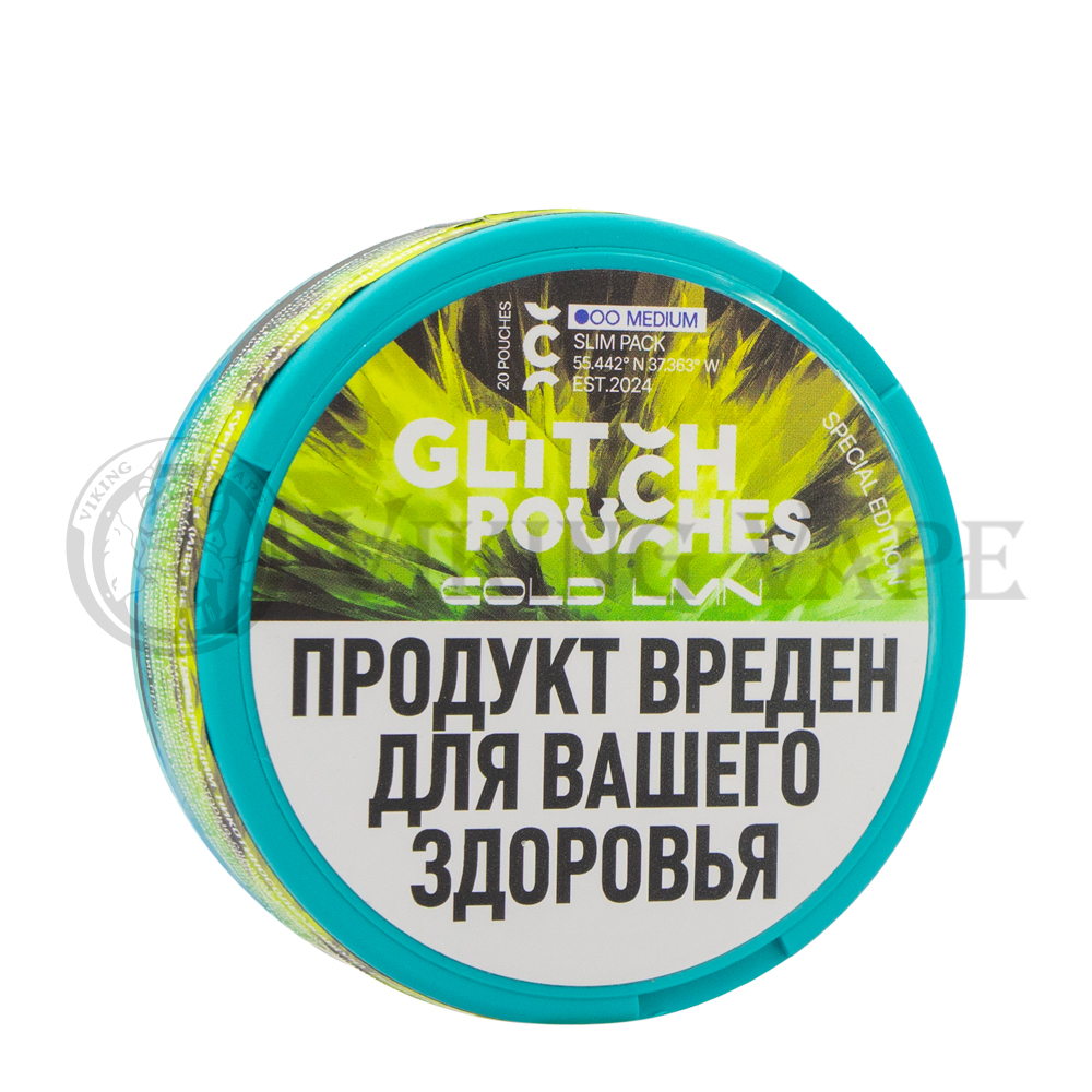 Паучи никотиновые «Glitch COLD LMN MEDIUM»