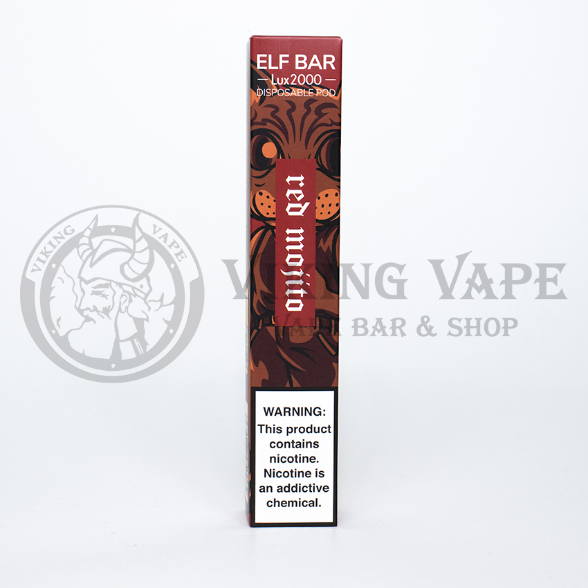 Одноразовая электронная сигарета Elf Bar Lux 2000 затяжек Красный мохито