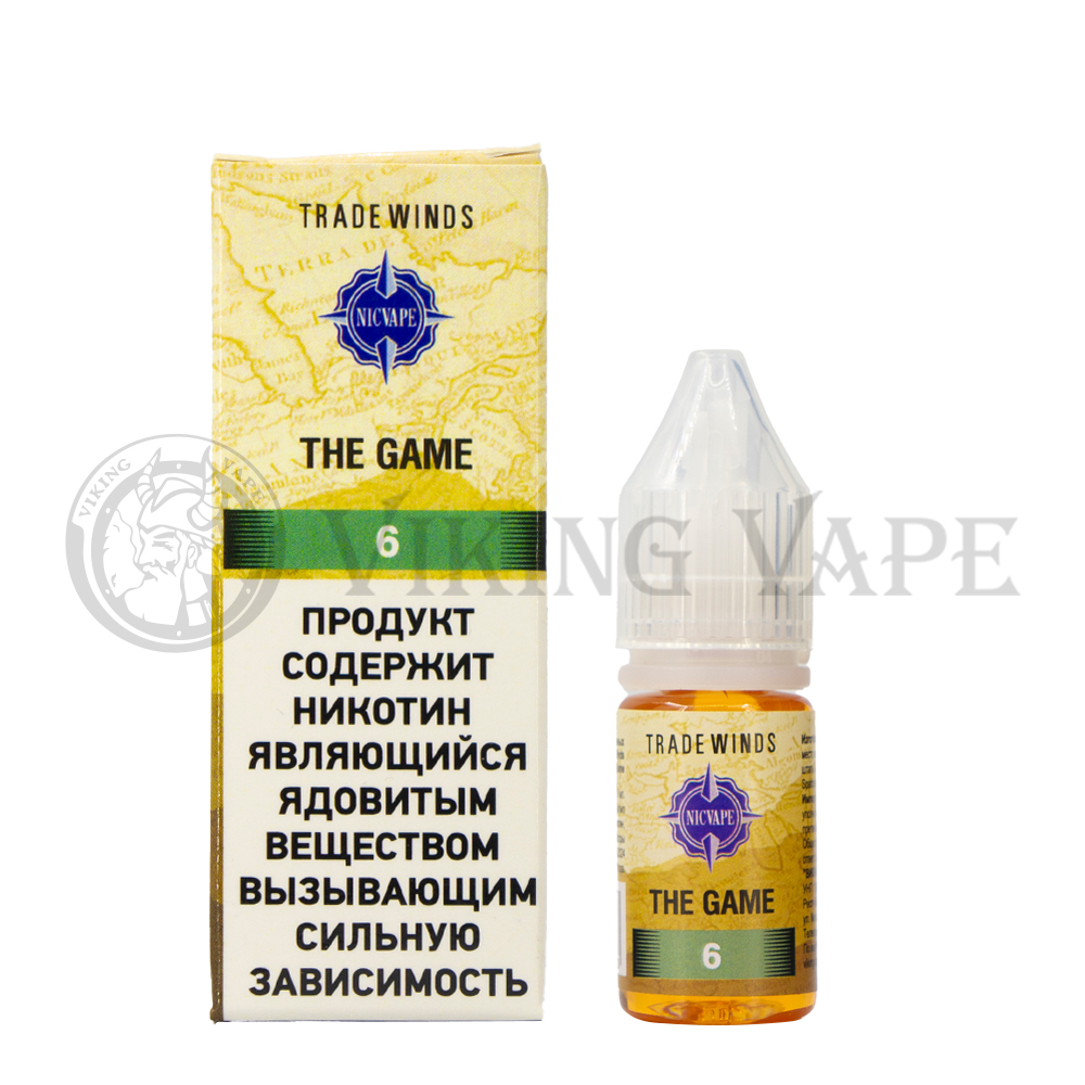 Жидкость для вейпа Tradewinds Tobacco NST The Game 6 мг