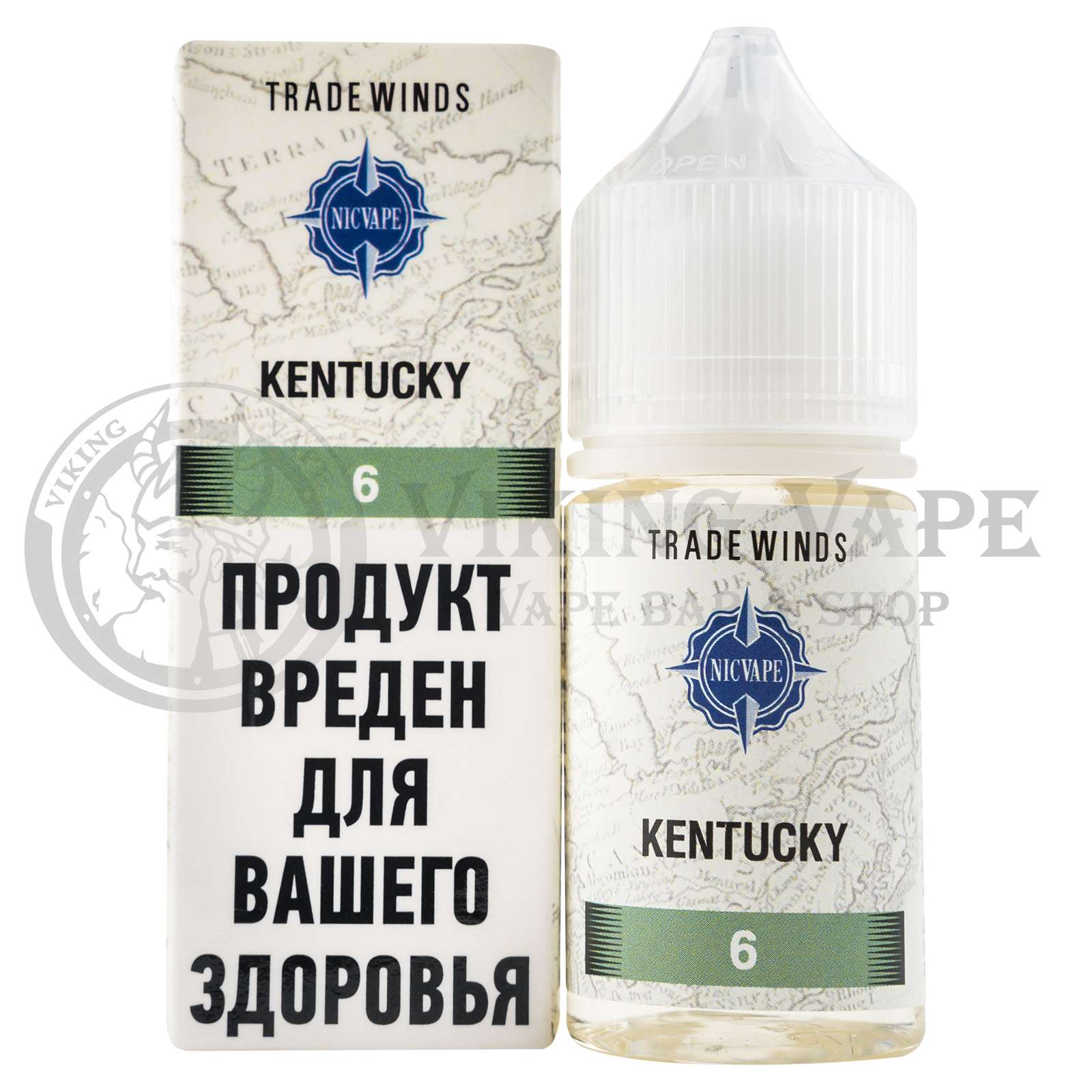 Жидкость для вейпа Tradewinds Tobacco Kentucky 6 мг