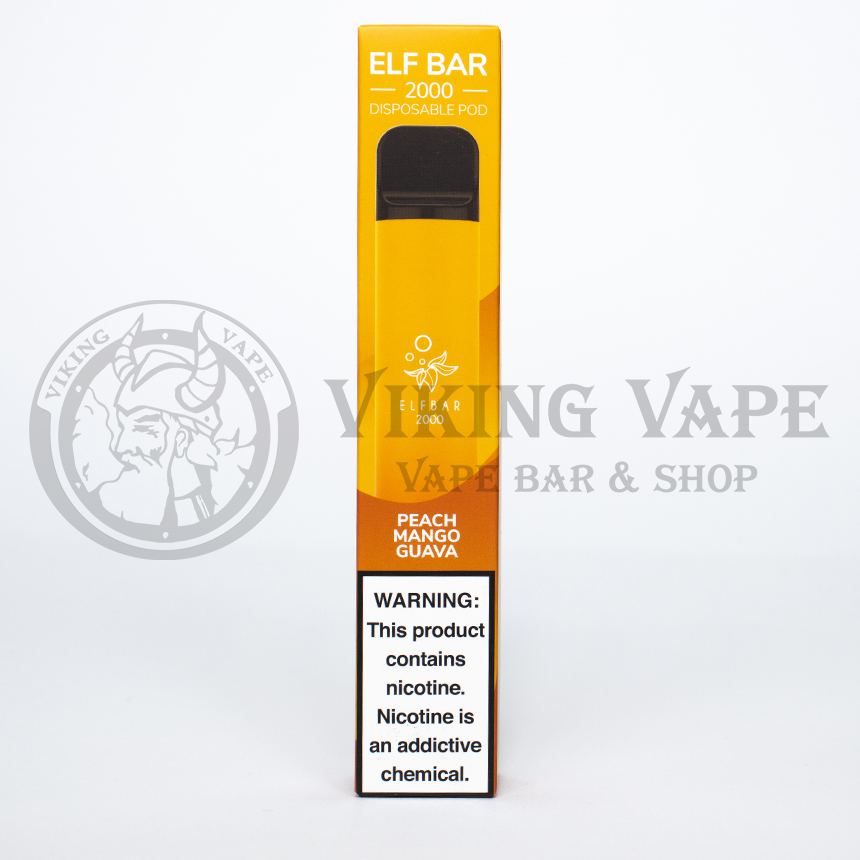 Одноразовая электронная сигарета Elf Bar 2000 затяжек Персик Манго Гуава