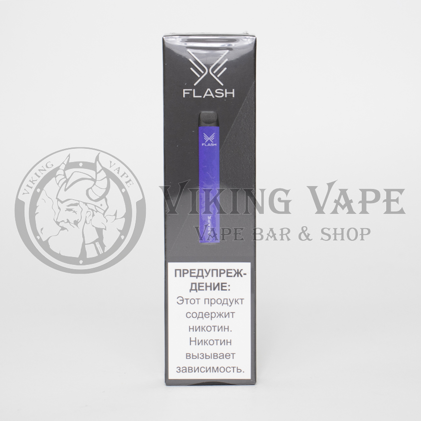 Одноразовая электронная сигарета FLASH 600 затяжек Grape