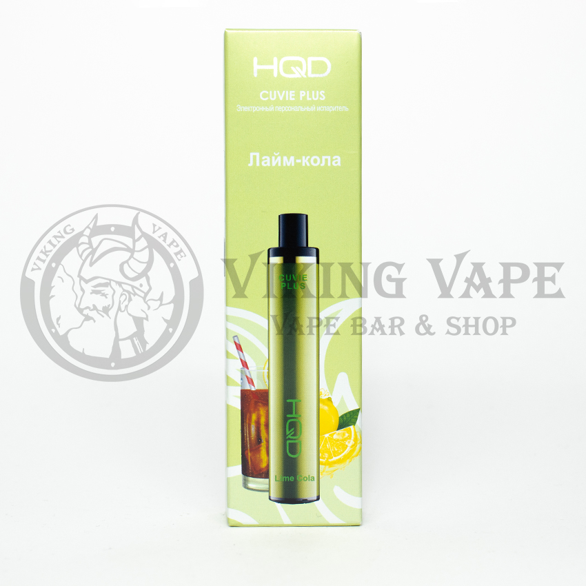 Одноразовая электронная сигарета HQD Cuvie Plus 1200 затяжек Лайм Кола