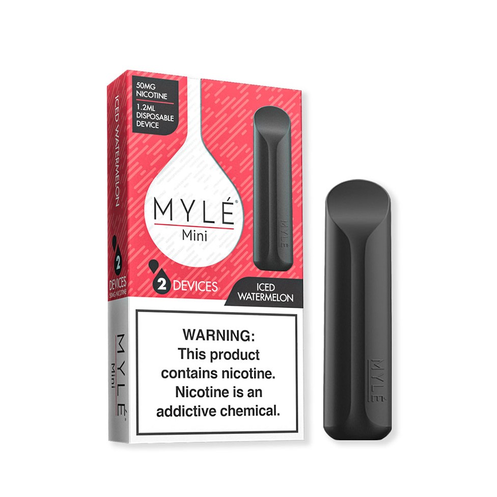 Одноразовая электронная сигарета MYLE Mini 300 затяжек Ледяной Арбуз