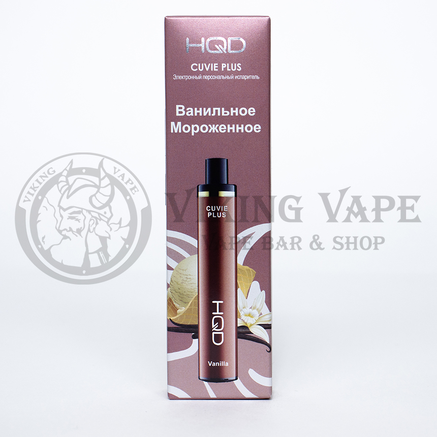 Одноразовая электронная сигарета HQD Cuvie Plus 1200 затяжек Ванильное мороженое